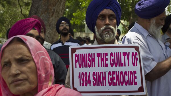 Sikhs have been demanding justice for those who promulgated the 1984 riots which followed the assassination of PM Indira Gandhi - Sputnik International