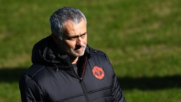 Manchester United's head coach Jose Mourinho during the training session ahead of the UEFA Europa League last 16 match between Manchester United and Rostov Rostov-on-Don - Sputnik International