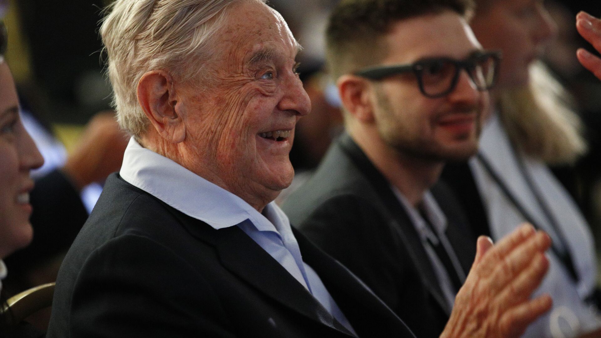 George Soros, Founder and Chairman of the Open Society Foundations attends the European Council On Foreign Relations Annual Council Meeting in Paris, Tuesday, May 29, 2018 - Sputnik International, 1920, 26.10.2021