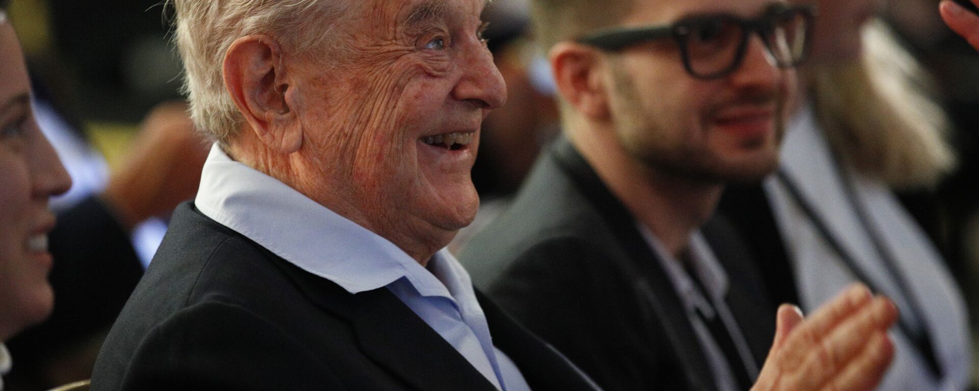 George Soros, founder and chairman of the Open Society Foundations attends the European Council On Foreign Relations Annual Council Meeting in Paris, Tuesday, 29 May 2018. - Sputnik International, 1920, 21.05.2021