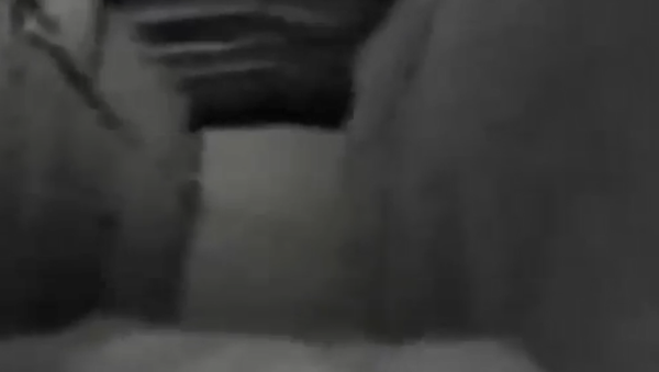 IDF footage of the inside of a Hezbollah tunnel, showing recent blockage - Sputnik International