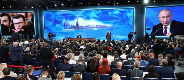 Annual big press conference of the Russian President V. Putin Annual big press conference of the Russian President V. Putin - Sputnik International