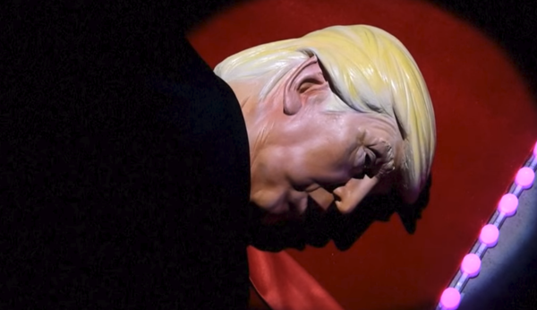 US President Donald Trump is seen shot dead by North Korean leader Kim Jong Un in work done by South Korean artists Lim Young Sun - Sputnik International