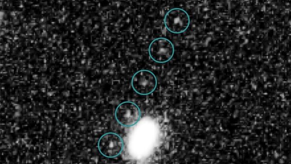 discovery images of Kuiper Belt object 2014 MU69 (Ultima Thule) taken on June 24, 2014, by the Hubble telescope - Sputnik International