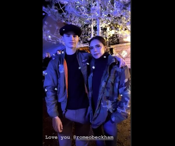 Victoria Beckham and son Romeo - Sputnik International