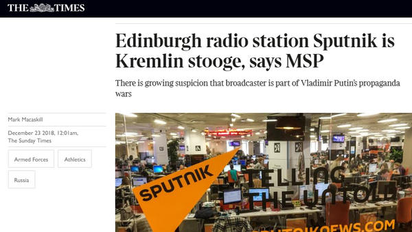 The Times article - Sputnik International