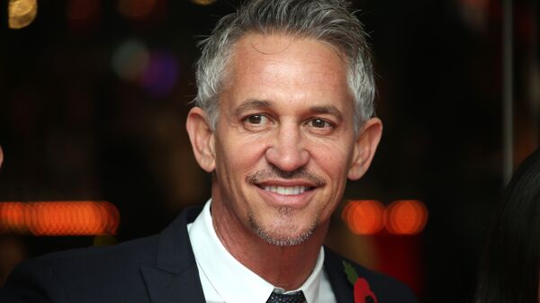 Gary Lineker poses for photographers upon arrival to the world premiere of the film The Hunger Games Mockingjay Part 1 in London, Monday, Nov. 10, 2014 - Sputnik International