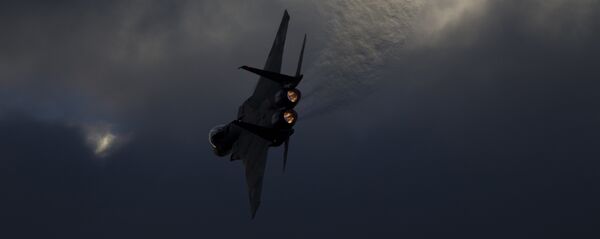 Israeli Air Force F-15 plane performs during a graduation ceremony for new pilots in the Hatzerim air force base near the city of Beersheba, Israel, Thursday, Dec. 29, 2016 Israeli Air Force F-15 plane performs during a graduation ceremony for new pilots in the Hatzerim air force base near the city of Beersheba, Israel, Thursday, Dec. 29, 2016 - Sputnik International
