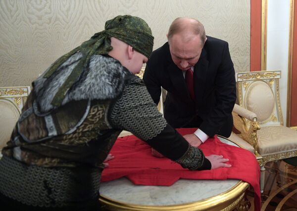 A very sick 10-year-old boy from the Russian southern region of Stavropol, whose dream it has been to shake hands with Russian President Vladimir Putin, was given a tour of the Kremlin on Thursday as part of a program that helps children in similar conditions. A very sick 10-year-old boy from the Russian southern region of Stavropol, whose dream it has been to shake hands with Russian President Vladimir Putin, was given a tour of the Kremlin on Thursday as part of a program that helps children in similar conditions. - Sputnik International