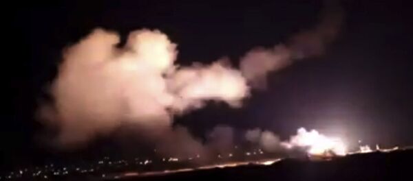This frame grab from a video provided by the Syrian official news agency SANA shows missiles flying into the sky near Damascus, Syria, 25 December This frame grab from a video provided by the Syrian official news agency SANA shows missiles flying into the sky near Damascus, Syria, 25 December - Sputnik International