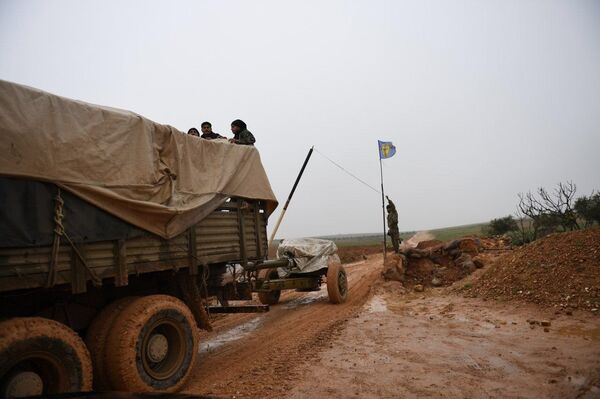 Syrian Armed Forces Deployed Along Manbij Border, Aleppo Province, 30 December, 2018 - Sputnik International