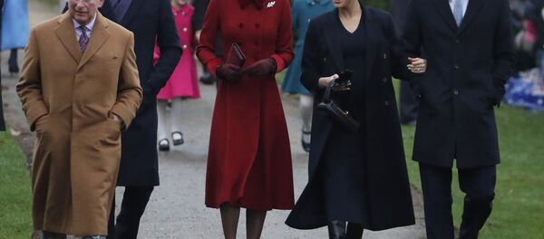 Britain's Royal family arrive to attend the Christmas day service at St Mary Magdalene Church in Sandringham in Norfolk, England, Tuesday, Dec. 25, 2018 Britain's Royal family arrive to attend the Christmas day service at St Mary Magdalene Church in Sandringham in Norfolk, England, Tuesday, Dec. 25, 2018 - Sputnik International
