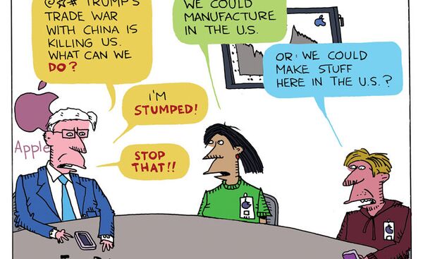 Stocks Rot Following China’s Apple Boycott - Sputnik International