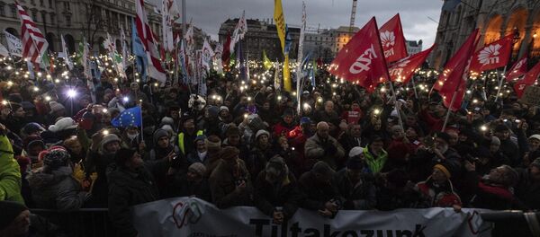 HUNGARY POLITICS PROTEST HUNGARY POLITICS PROTEST - Sputnik International