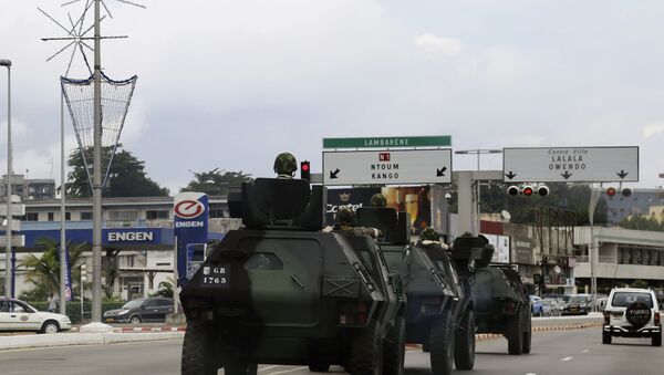 Military Armoured Vehicles in Libreville, Gabon, 2016 - Sputnik International