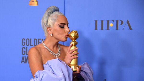 Winner for Best Original Song - Motion Picture for Shallow - A Star is Born Lady Gaga poses with the trophy during the 76th annual Golden Globe Awards on January 6, 2019, at the Beverly Hilton hotel in Beverly Hills, California. - Sputnik International