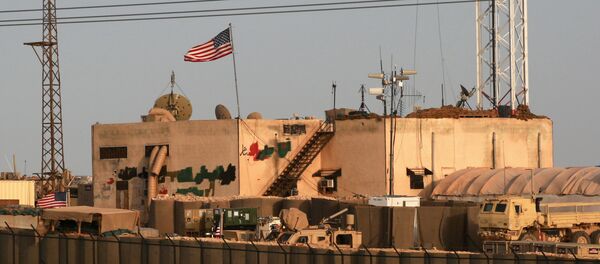A picture taken on April 2, 2018 shows a general view of a US military base in the al-Asaliyah village, between the city of Aleppo and the northern town of Manbij. - Sputnik International