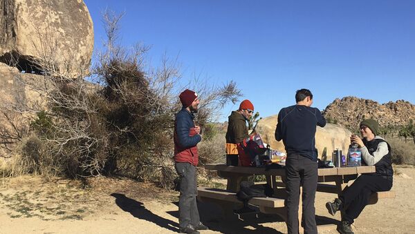 People visit Joshua Tree National Park in the southern California desert Thursday, Jan. 3, 2019. - Sputnik International