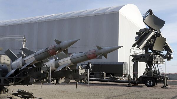 A view of a Soviet-designed surface-to-air missile system S-125 modernized by Ukraine's Aerotechnka company in the town of Makariv outside Kiev, Ukraine, Tuesday, Dec. 29, 2015 - Sputnik International