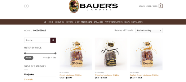 Screengrab of the Bauer's website, showing the candies which may be contaminated. - Sputnik International