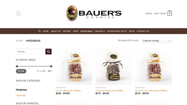 Screengrab of the Bauer's website, showing the candies which may be contaminated. - Sputnik International