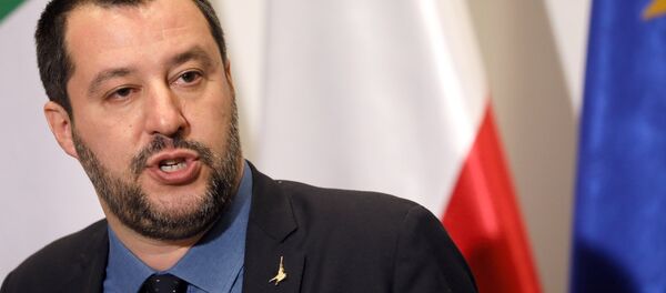 Italian Deputy Prime Minister Matteo Salvini attends a joint news conference with Polish Interior Minister Joachim Brudzinski (not pictured) in Warsaw, Poland January 9, 2019 - Sputnik International