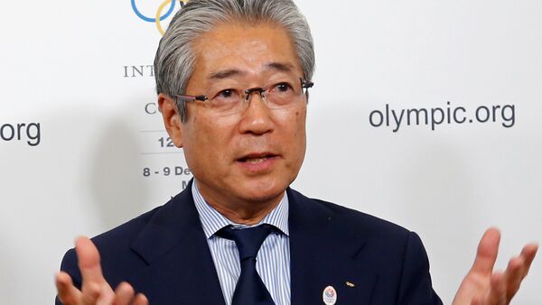 Tsunekazu Takeda, President of the Japanese Olympic committee, attends a news conference during the 127th International Olympic Committee (IOC) session in Monaco, December 8, 2014 - Sputnik International