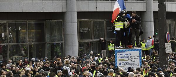Yellow Vests protest in Paris. 12 January Yellow Vests protest in Paris. 12 January - Sputnik International