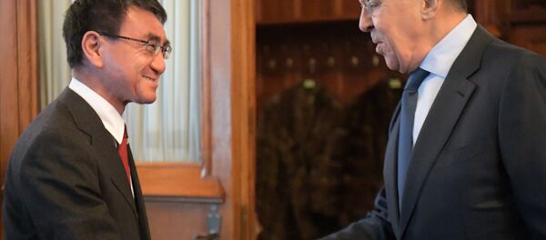 Russian Foreign Minister Sergei Lavrov Meets his Japanese counterpart Taro Kono on January 14, 2019 Russian Foreign Minister Sergei Lavrov Meets his Japanese counterpart Taro Kono on January 14, 2019 - Sputnik International