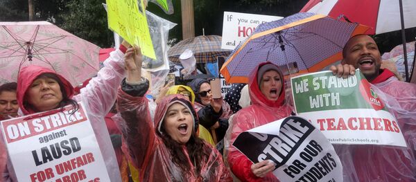 LOS ANGELES TEACHERS STRIKE LOS ANGELES TEACHERS STRIKE - Sputnik International