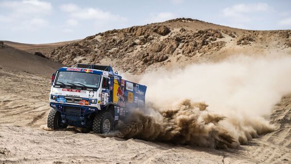 Photos of the KAMAZ Master team during the third stage of the Dakar 2019 Rally - Sputnik International
