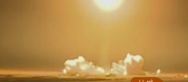 In this frame grab from Iranian state TV, a video, a rocket carrying a Payam satellite is launched at Imam Khomeini Space Center, a facility under the control of the country's Defense Ministry, in Semnan province, Iran, Tuesday, Jan. 15, 2019. According to Telecommunications Minister Mohammad Javad Azari Jahromi, the rocket failed to reach the necessary speed in the third stage of its launch. In this frame grab from Iranian state TV, a video, a rocket carrying a Payam satellite is launched at Imam Khomeini Space Center, a facility under the control of the country's Defense Ministry, in Semnan province, Iran, Tuesday, Jan. 15, 2019. According to Telecommunications Minister Mohammad Javad Azari Jahromi, the rocket failed to reach the necessary speed in the third stage of its launch. - Sputnik International