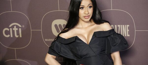 Cardi B attends the Warner Music Group's annual Grammy celebration in association with V magazine on January 25, 2018 in New York Cardi B attends the Warner Music Group's annual Grammy celebration in association with V magazine on January 25, 2018 in New York - Sputnik International