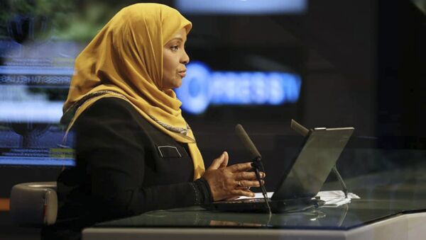 This undated photo provided by Iranian state television's English-language service, Press TV, shows its American-born news anchor Marzieh Hashemi - Sputnik International