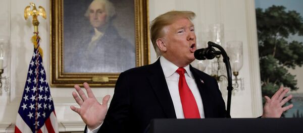 U.S. President Donald Trump delivers remarks on border security and the partial shutdown of the U.S. government from the Diplomatic Room at the White House in Washington, U.S., January 19, 2019 - Sputnik International