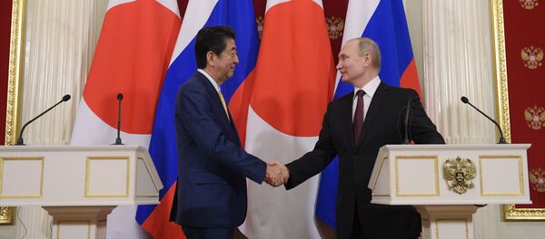 Russian President Putin, Japanese PM Abe Hold Joint Presser Russian President Putin, Japanese PM Abe Hold Joint Presser - Sputnik International
