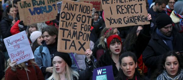 Protesters take part in the Women's March calling for equality, justice and an end to austerity in London, Britain January 19, 2019 Protesters take part in the Women's March calling for equality, justice and an end to austerity in London, Britain January 19, 2019 - Sputnik International