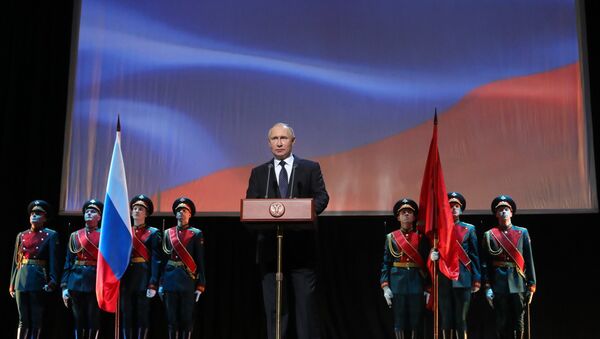 President Putin attends events marking 75th anniversary of breaking Nazi siege of Leningrad. - Sputnik International