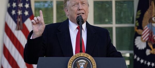 U.S. President Donald Trump announces a deal to end the partial government shutdown in the Rose Garden of the White House in Washington, U.S., January 25, 2019 - Sputnik International