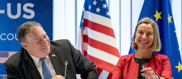 US Secretary of State Mike Pompeo(L) and EU Commission Vice President Federica Mogherini US Secretary of State Mike Pompeo(L) and EU Commission Vice President Federica Mogherini - Sputnik International