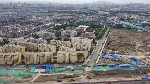 Aerial view of Urumqi, Xinjiang Province, PR China - Sputnik International