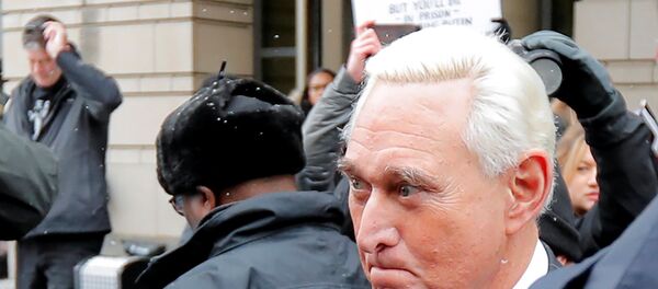 Roger Stone, longtime political ally of U.S. President Donald Trump, departs following a status conference in the criminal case against him brought by Special Counsel Robert Mueller at U.S. District Court in Washington, U.S., February 1, 2019 Roger Stone, longtime political ally of U.S. President Donald Trump, departs following a status conference in the criminal case against him brought by Special Counsel Robert Mueller at U.S. District Court in Washington, U.S., February 1, 2019 - Sputnik International