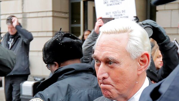 Roger Stone, longtime political ally of U.S. President Donald Trump, departs following a status conference in the criminal case against him brought by Special Counsel Robert Mueller at U.S. District Court in Washington, U.S., February 1, 2019 - Sputnik International