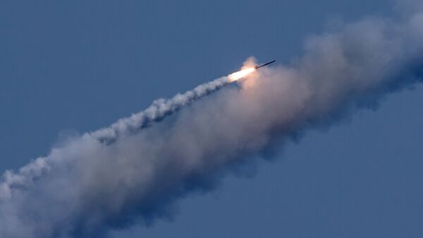 The launch of a Kalibr cruise missile. File photo - Sputnik International