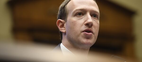 Facebook CEO and founder Mark Zuckerberg testifies during a US House Committee on Energy and Commerce hearing about Facebook on Capitol Hill in Washington, DC, April 11, 2018 - Sputnik International