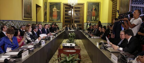 Foreign Ministers of the Lima Group gather for a meeting concerning Venezuela, in Lima, Peru, Friday, Jan. 4, 2019 Foreign Ministers of the Lima Group gather for a meeting concerning Venezuela, in Lima, Peru, Friday, Jan. 4, 2019 - Sputnik International