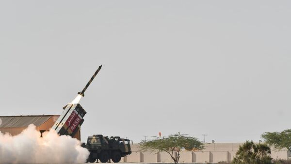 Pakistan today successfully conducted training launch of short range surface to surface ballistic missile “Nasr” to enhance the operational efficiency of Army Strategic Forces Command besides re-validating the desired technical parameters. - Sputnik International