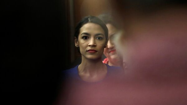 U.S. Rep. Alexandria Ocasio-Cortez (D-NY) attends House Democrats news conference to reintroduce the H.R.7 Paycheck Fairness Act on Capitol Hill in Washington, U.S., January 30, 2019 - Sputnik International