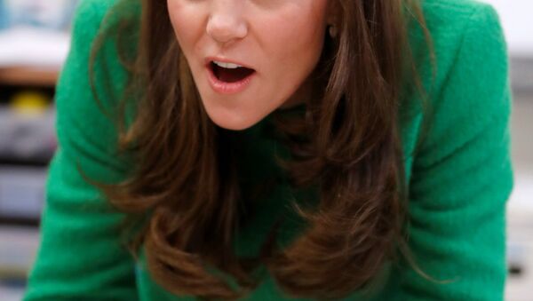 Catherine, Duchess of Cambridge meets pupils at Lavender Primary School in support of Place2Be Children's Mental Health Week 2019 on February 5, 2019 in London, Britain. - Sputnik International