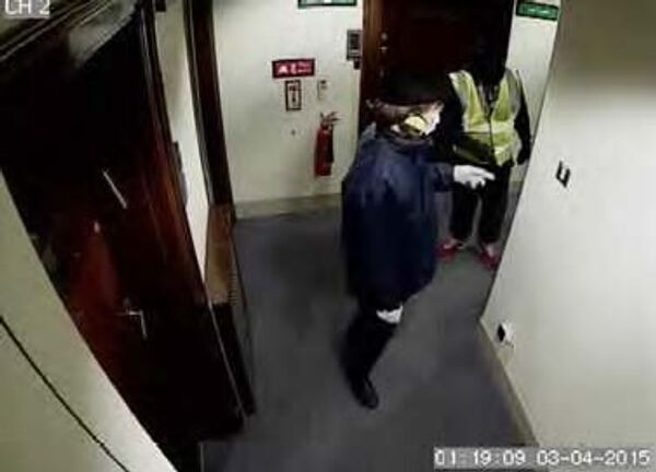 Prosecutors claim Michael Seed is the man who wore a blue coat, a mask and white gloves during the heist - Sputnik International